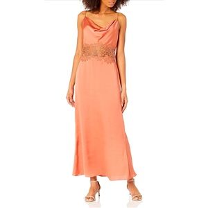 NWOT Keepsake Vienna Burnt Orange Midi Dress